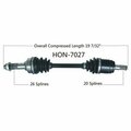 Wide Open OE Replacement CV Axle for HONDA FRONT R TRX420 4TRAX RANCHER 4X4 HON-7027